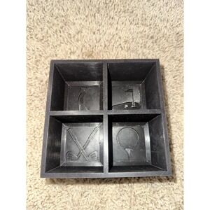 Silicon large ice cube golf themed for whiskey PACKOUT large ITEMS 4 COMPARTMENT